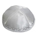 White Satin Kippah 19 cm- Ornaments