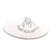 Knitted Kippah 16 cm- White with Silver "Baba Sali" Embroidery