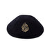Ultra Suede Kippah 19 cm, with Pin Spot - Black