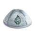 Velvet Kippah "Art-man" with Embroidery Size 3- Green