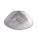 Velvet Kippah "Art-man" with Embroidery Size 3- Light Gray