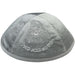 Velvet Kippah "Art-man" with Embroidery Size 3- Gray