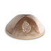 Velvet Kippah "Art-man" with Embroidery Size 3- Gold