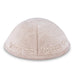 Fabric Kippah "Art-man" with Embroidery Size 4- Off-white