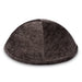Fabric Kippah "Art-man" with Embroidery Size 4- Dark Gray