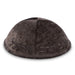 Fabric Kippah "Art-man" with Embroidery Size 4- Dark Gray