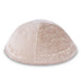 Fabric Kippah "Art-man" with Embroidery Size 4- Off-white
