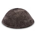 Fabric Kippah "Art-man" with Embroidery Size 4- Dark Gray