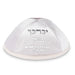 Velvet Kippah "Art-man" with Embossed Letters Size 4- Pearl - Gold