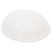 Knitted Kippah 15 cm- Plain White - 12 pcs