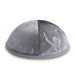 Velvet Kippah with Embroidery Size 3- Gray