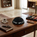 Velvet Kippah with Embossed Letters Size 4- Black