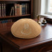 Brown Ultra Suede Kippah 19 cm with Spot for Pin
