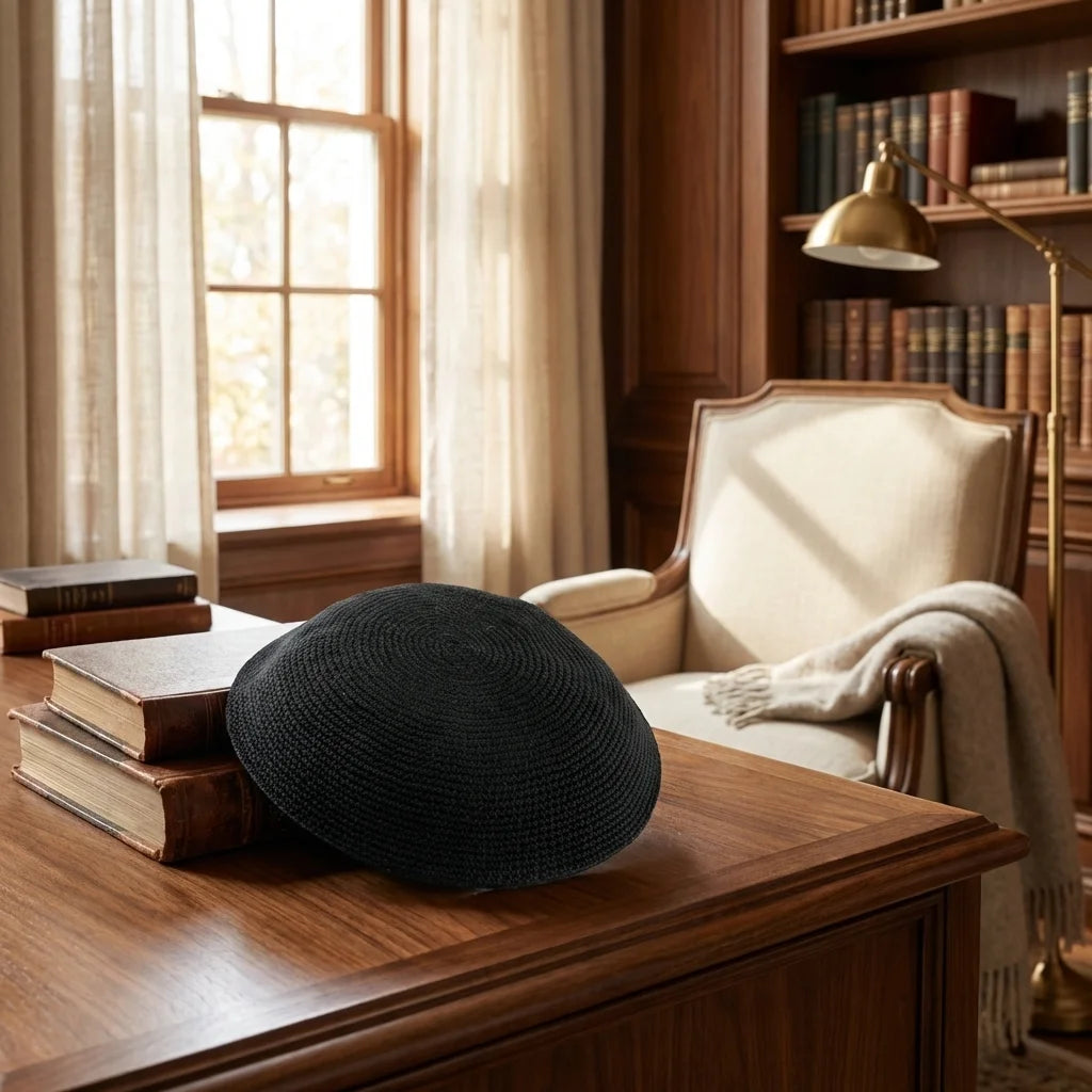 Dmc Kippah 12-13 cm - Black