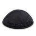Velvet Kippah with Embroidery Size 4- Black