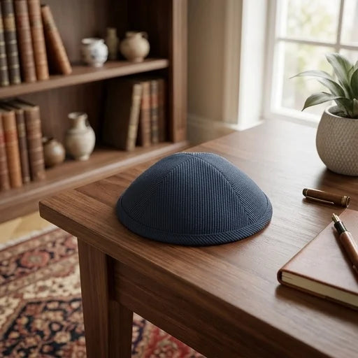 Elegant Fabric Kippah, 17 cm