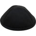 Elegant Black Fabric Kippah, 17 cm