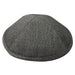 Elegant Gray Fabric Kippah, 17 cm - Dark Gray
