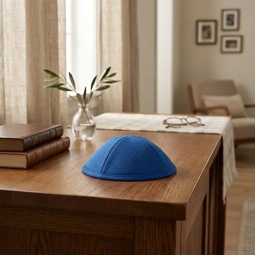 Elegant Fabric Kippah, 19 cm