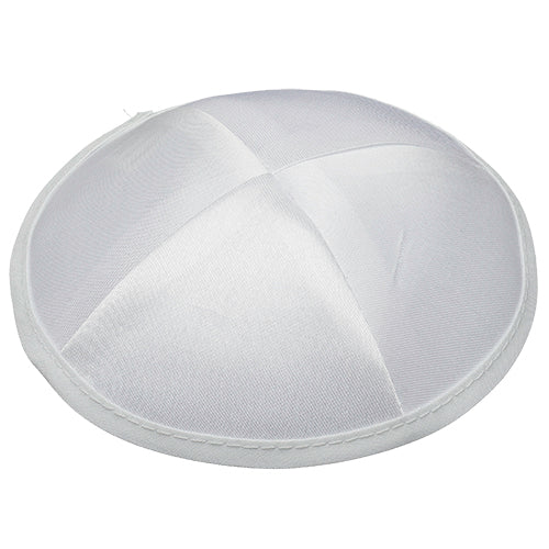White Terylene Kippah 15 cm