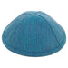 Elegant Fabric Kippah, 19 cm - Blue, Turquoise