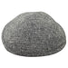 Elegant Fabric Kippah, 19 cm - Black, White