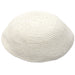 Knitted Kippah 19 cm- Plain White