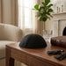 Black Terylene Kippah Size 8, Six Parts