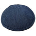 Fabric Elegant Kippah Size 5 20cm - Dark Blue