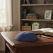 Fabric Kippah Size 2, 17.5 cm- Glossy Blue - Dark Blue