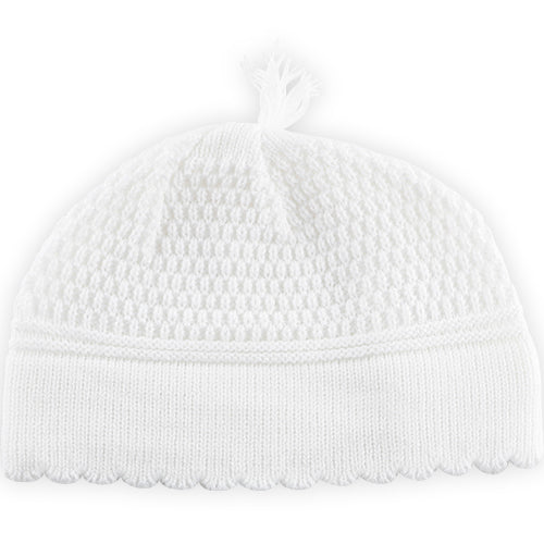 Nachman Kippah White 22 cm