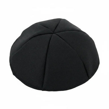 Black Terylene Kippah 22cm- #5, Six Parts