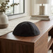 Black Terylene Kippah 25cm- #8, Six Parts