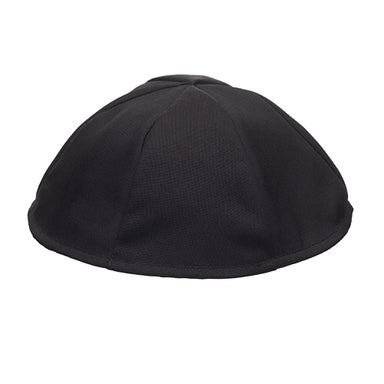 Black Terylene Kippah 25cm- #8, Six Parts