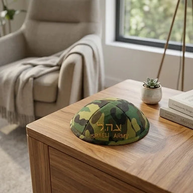 Cloth Kippah Israeli Army Color 18 cm