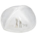 White Satin Kippah 19 cm "Mazal Tov" - Silver