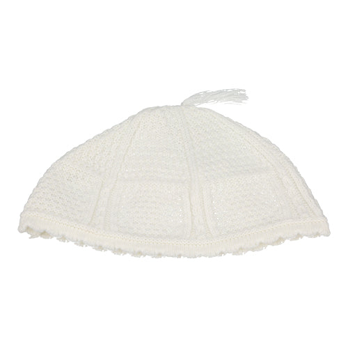 Nachman Kippah White 22 cm