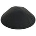 Linen Elegant Kippah Black Size 4 19cm