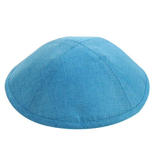 Fabric Elegant Kippah Light Blue Size 2 17.5 cm
