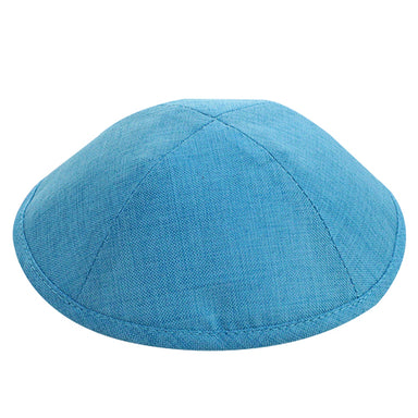 Fabric Elegant Kippah Light Blue Size 4 19 cm