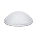Ultra Suede Kippah 17 cm, with Pin Spot - White