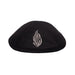 Ultra Suede Kippah 18 cm, with Pin Spot - Black
