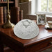 Knitted Kippah 16 cm with Silver Magen David Embroidery