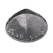 Velvet Kippah with Embroidery Size 4- Gray