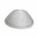 White Satin Kippah 20cm- Ornaments - with Embroidery