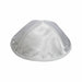 White Satin Kippah 20cm- Ornaments - with Embroidery