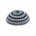 Knitted Kippah 20 cm- Blue-l. Green-white