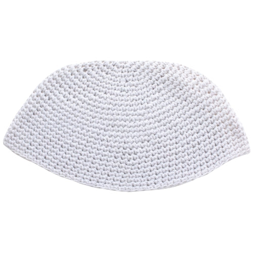Fabric Frik Kippah 22 cm- Sheer White