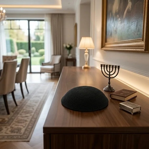 DMC KIPPAH 12 CM PLAIN BLACK
