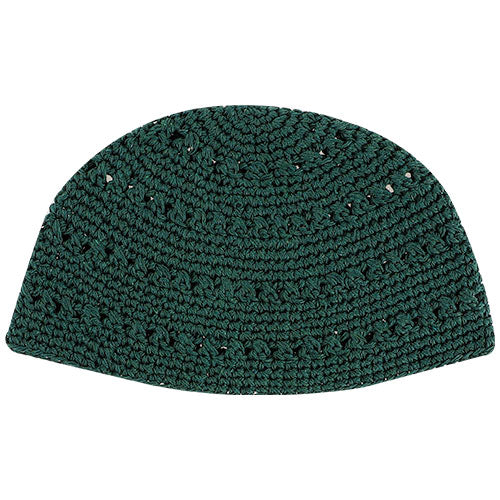 Frik Kippah 22 cm- Green with Holes